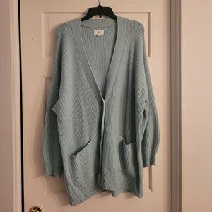 Aerie (very) oversized turquoise sweater, size Small